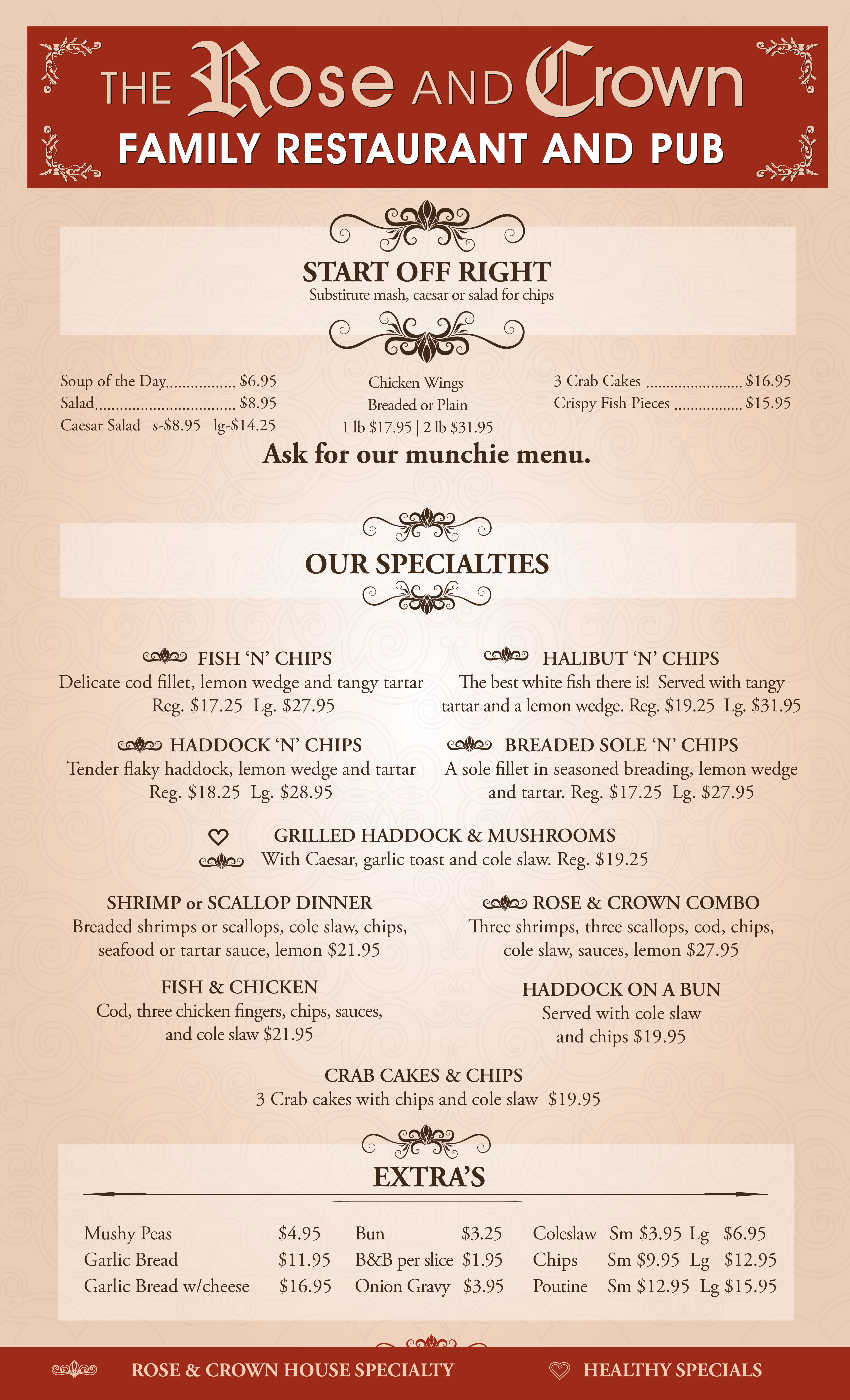 Menu - page 1